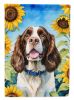 English Springer Spaniel in Sunflowers Garden Flag Mailbox Flag Decorative Yard Flag Banner Outside Patio Artwork Yard Flower Beds, Garden Size