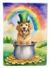 Golden Retriever St Patrick's Day Garden Flag Mailbox Flag Decorative Yard Flag Banner Outside Patio Artwork Yard Flower Beds, Garden Size, Multicolor