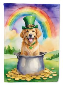Golden Retriever St Patrick's Day Garden Flag Mailbox Flag Decorative Yard Flag Banner Outside Patio Artwork Yard Flower Beds, Garden Size, Multicolor