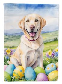 Yellow Labrador Retriever Easter Egg Hunt Garden Flag Mailbox Flag Decorative Yard Flag Banner Outside Patio Artwork Yard Flower Beds, Garden Size