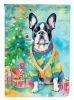French Bulldog Christmas Garden Flag Mailbox Flag Decorative Yard Flag Banner Outside Patio Artwork Yard Flower Beds, Garden Size, Multicolor