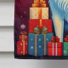 Great Pyrenees Holiday Christmas House Flag Large Porch Sleeve Pole Decorative Outside Yard Banner Artwork Wall Hanging, Polyester, House Size