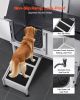 VEVOR Stainless Steel Dog Washing Station, 62 inch Pet Grooming Tub w/ Ramp, PE Water Filter Board