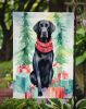 Black Labrador Retriever Christmas Garden Flag Mailbox Flag Decorative Yard Flag Banner Outside Patio Artwork Yard Flower Beds, Garden Size