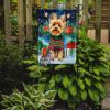Yorkshire Terrier Yorkie Christmas Garden Flag Mailbox Flag Decorative Yard Flag Banner Outside Patio Artwork Yard Flower Beds, Garden Size