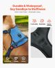 VEVOR Dog Harness for Large Dogs, No Pull Adjustable Dog Vest Pet Harness, with 5ft Leash, Handle, Metal Rings, Buckles