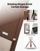 VEVOR Dog Door for Sliding Glass Door, 75 7/8 to 80 11/16 in Adjustable Height, Aluminum Alloy Frame with Rotating Hinges, Lock Design
