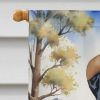 Dalmatian Cowboy Welcome House Flag Large Porch Sleeve Pole Decorative Outside Yard Banner Artwork Wall Hanging, Polyester, House Size, Multicolor