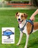 VEVOR Dog Harness for Large Dogs, No Pull Adjustable Dog Vest Pet Harness, with 5ft Leash, Handle, Metal Rings, Buckles