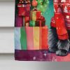 Affenpinscher Christmas House Flag Large Porch Sleeve Pole Decorative Outside Yard Banner Artwork Wall Hanging, Polyester, House Size, Multicolor