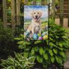 Yellow Labrador Retriever Easter Egg Hunt Garden Flag Mailbox Flag Decorative Yard Flag Banner Outside Patio Artwork Yard Flower Beds, Garden Size