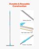 VEVOR Pet Hair Carpet Rake, 35.83-55.51 in Adjustable Long Handle Pet Hair Removal Broom, Reusable Advanced Lint Remover Scraper Dog Cat Fur Cleaning