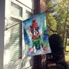 Boston Terrier Christmas House Flag Large Porch Sleeve Pole Decorative Outside Yard Banner Artwork Wall Hanging, Polyester, House Size, Multicolor