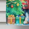 Bernese Mountain Dog Christmas House Flag Large Porch Sleeve Pole Decorative Outside Yard Banner Artwork Wall Hanging, Polyester, House Size