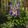 English Bulldog King of Mardi Gras Garden Flag Mailbox Flag Decorative Yard Flag Banner Outside Patio Artwork Yard Flower Beds, Garden Size
