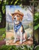Beagle Cowboy Welcome Garden Flag Mailbox Flag Decorative Yard Flag Banner Outside Patio Artwork Yard Flower Beds, Garden Size, Multicolor
