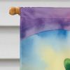 Saint Bernard St Patrick's Day House Flag Large Porch Sleeve Pole Decorative Outside Yard Banner Artwork Wall Hanging, Polyester, House Size
