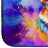 Corgi Hippie Dawg Dish Drying Mat Absorbent Dish Drying Mat Pad for Kitchen Counter Dish Drainer Mat for Countertop, 14 x 21", Multicolor
