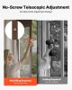 VEVOR Dog Door for Sliding Glass Door, 75 7/8 to 80 11/16 in Adjustable Height, Aluminum Alloy Frame with Rotating Hinges, Lock Design