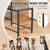 VEVOR Pet Feeding Station with Storage, Elevated Dog Bowls, Raised Dog Bowl Stand, Dog Food Storage and Feeder Station with Storage Shelves